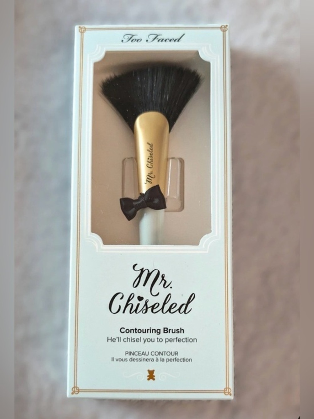 Too Faced Mr. Chiseled Contouring Brush - White, Gold & Black